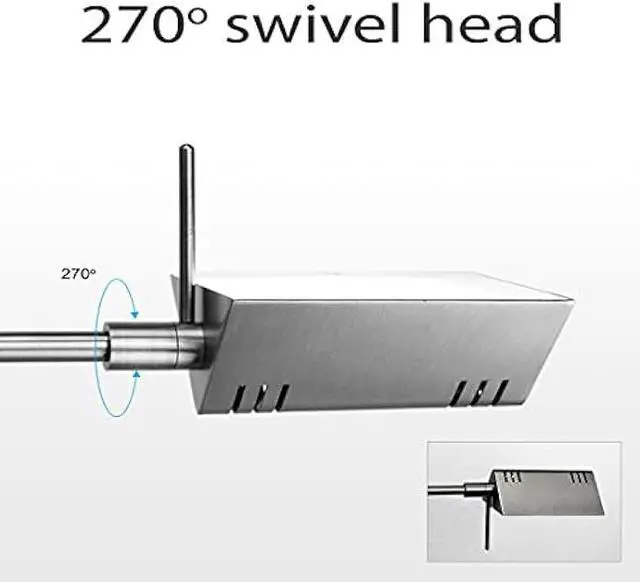 Alt view image 3 of 7 - O'Bright LED Pharmacy Table Lamp, Full Range Dimming, 12W LED, 360 Degree Swing Arms, Desk, Reading, Craft, Work Lamp, ETL Tested, Brushed Nickel