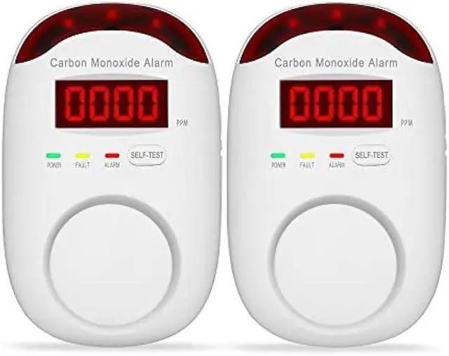 Main image of Plug-in Carbon Monoxide Detectors,Koabbit CO Level Monitoring Alarm with Light & Digital Display for Home/Kitchen/Bedroom,Accurate & Easy to Install(2 Pack)