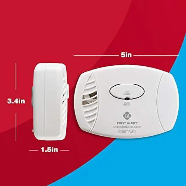 Alt view image 2 of 5 - First Alert CO400 Carbon Monoxide (CO) Detector, Battery Operated Alarm, 1-Pack