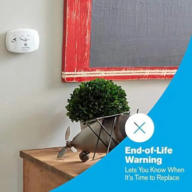 Alt view image 5 of 5 - First Alert CO400 Carbon Monoxide (CO) Detector, Battery Operated Alarm, 1-Pack