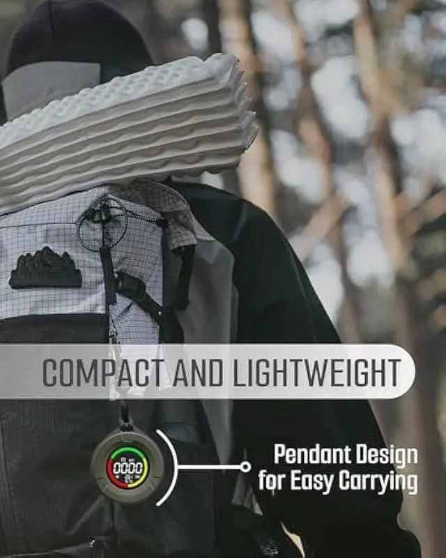 Alt view image 4 of 6 - DS-100 Portable Carbon Monoxide Detector for Travel, 140H Standby, CO Detector with Magnetic Back, 3-in-1 CO Monitor with Audible & Visual Alarm for Camping, Hotel, Car & RV