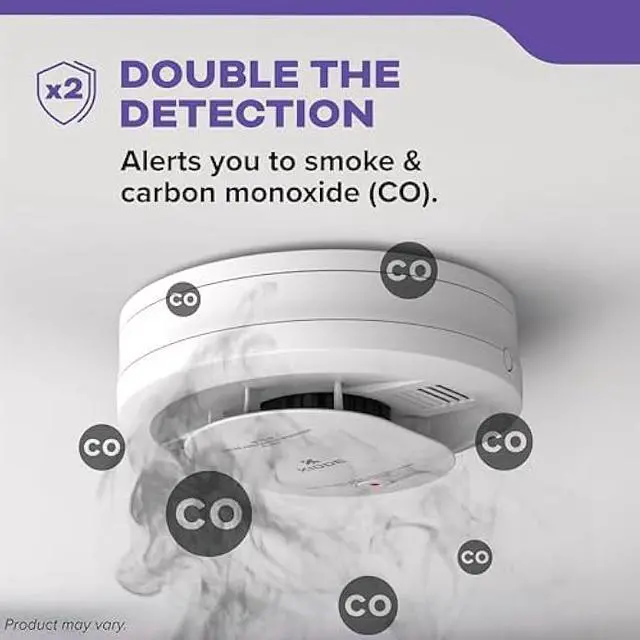 Alt view image 4 of 5 - Kidde Smoke & Carbon Monoxide Detector, 10-Year Battery Powered, Voice Alerts, LED Warning Light Indicators
