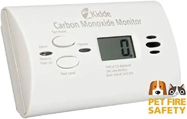 Alt view image 3 of 5 - Kidde Ultra-Sensitive Carbon Monoxide Detector for Pets, Health, or Medical Conditions, Battery Powered with Digital Display, UNIT