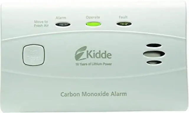 Main image of Kidde Carbon Monoxide Detector with 10-Year Battery, 3 LEDs, Replacement Indicator, Test-Reset Button