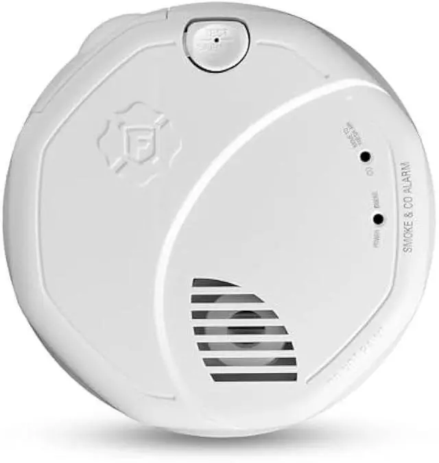 Main image of First Alert Combination Smoke & Carbon Monoxide Alarm, Battery Operated Detector with Test & Silence Button, SMCO100, 1-Pack,White