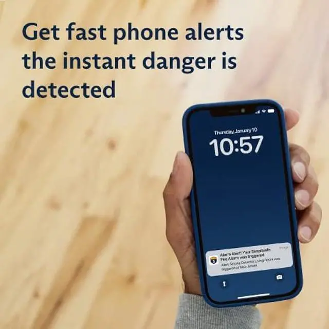 Alt view image 5 of 6 - SimpliSafe Smoke & Carbon Monoxide Detector