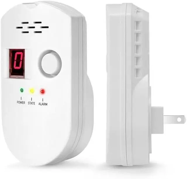 Main image of Natural Gas Detector, Plug-in Propane Gas Detector for Home & RV, Gas Leak Detector for LNG, LPG, Methane