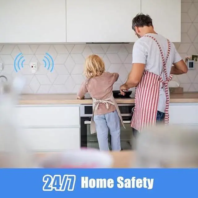 Alt view image 6 of 6 - Natural Gas Detector, Plug-in Propane Gas Detector for Home & RV, Gas Leak Detector for LNG, LPG, Methane