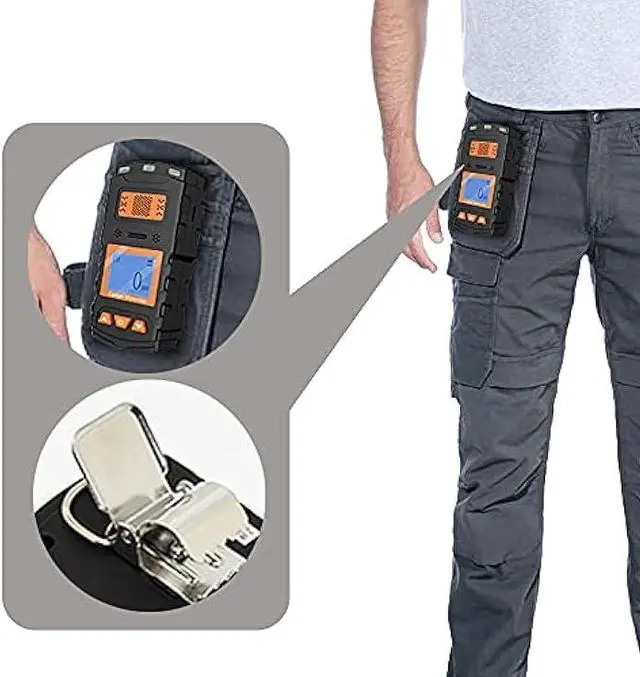 Alt view image 5 of 6 - GZAIR CO Carbon Monoxide Detector with Visual, Audible, and Vibrating Alerts, Handheld CO Monitor, Portable CO Gas Alarm for Home and Travel, Battery Operated, Alarm Logger, X-1