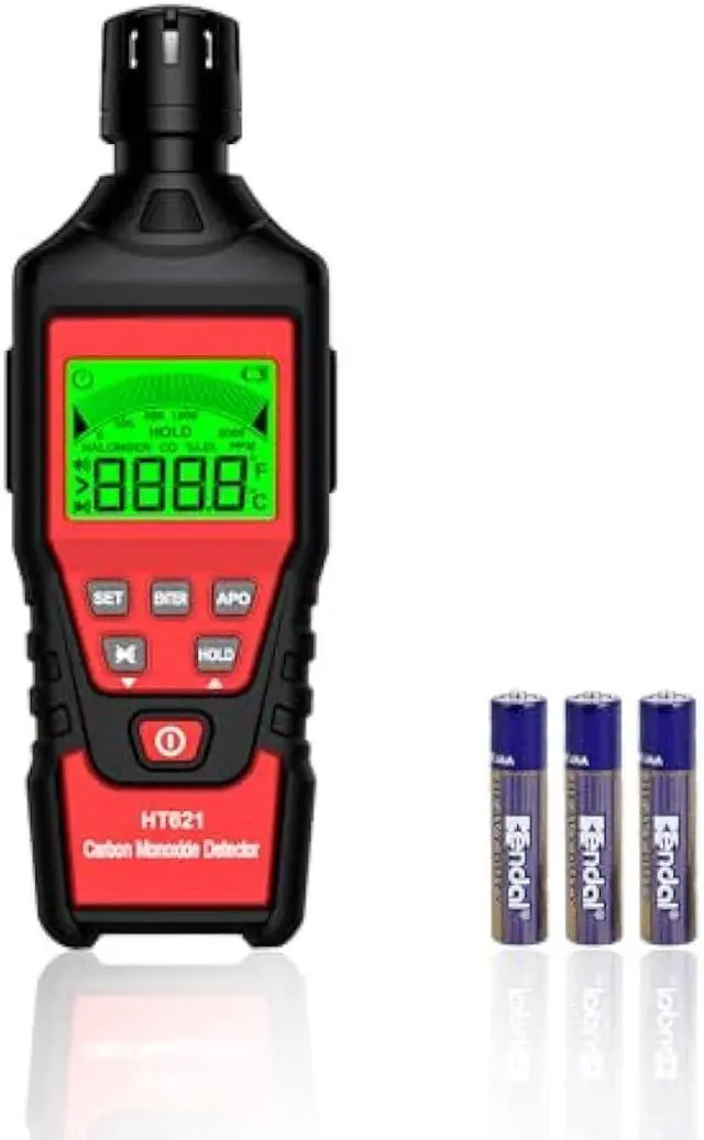 Main image of Portable Carbon Monoxide Detector, Carbon Monoxide Meter, Handheld CO Detector, 0-5000PPM, Backlit LCD Display for Travel Car Camping Home Industrial & Outdoor