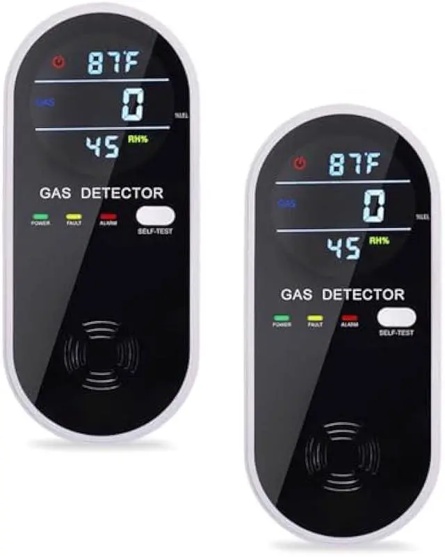 Main image of 2 Packs Gas Detector & Alarm, KH Alert 3 in 1 Natural Gas Detectors & Propane Gas Detectors for Home & RV, Combustible Gas Leak Detector Monitor for LNG, LPG, Methane