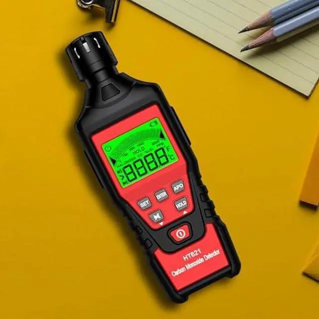 Alt view image 2 of 6 - Portable Carbon Monoxide Detector, Carbon Monoxide Meter, Handheld CO Detector, 0-5000PPM, Backlit LCD Display for Travel Car Camping Home Industrial & Outdoor