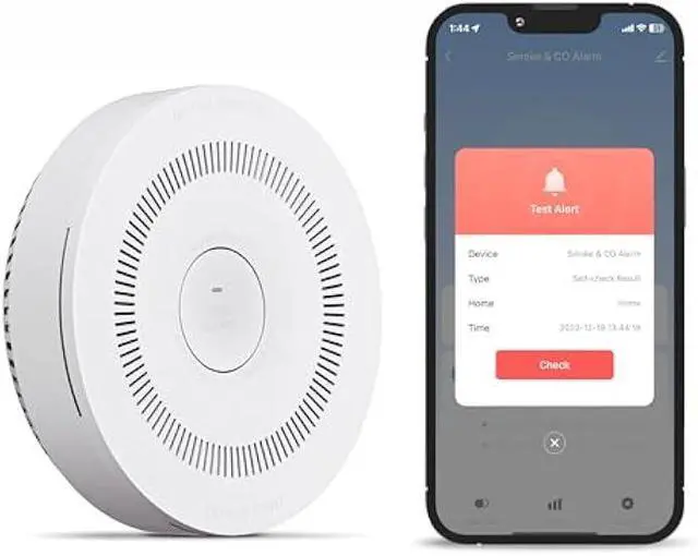Main image of TREATLIFE Smart WiFi Smoke & Carbon Monoxide Detector, Battery Backup, Smoke & CO Alarm Combo, App Notification, Wireless Interconnect, Voice & Replacement Alert, Photoelectric Sensor