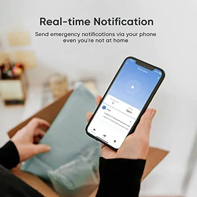 Alt view image 4 of 5 - TREATLIFE Smart WiFi Smoke & Carbon Monoxide Detector, Battery Backup, Smoke & CO Alarm Combo, App Notification, Wireless Interconnect, Voice & Replacement Alert, Photoelectric Sensor