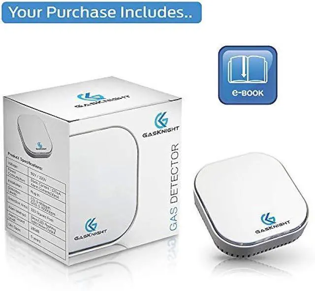 Alt view image 2 of 5 - Natural Gas Detector For Home + Propane Detector + Combustible Gas Detector. Plug-In Natural Gas Alarm, Gas Leak Sensor Explosive LPG, LNG, Methane, Butane, Natural Gas Detectors for Home, kitchen, RV