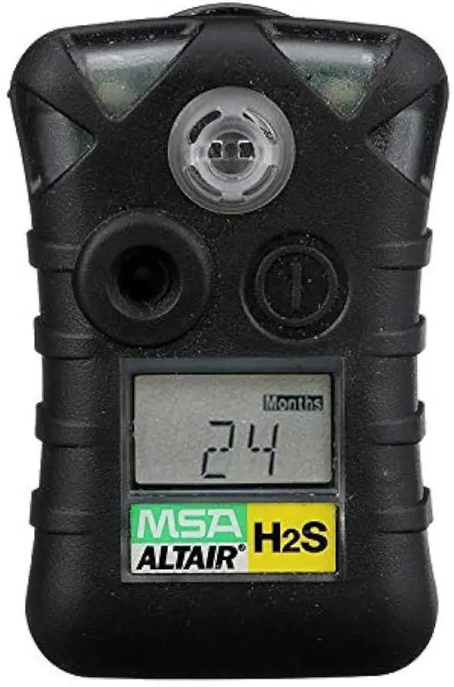 Alt view image 3 of 6 - MSA 10092521 ALTAIR Single-Gas Detector - (H2S) Hydrogen Sulfide (Low: 10ppm, High: 15ppm), Color: Black, Portable Gas Monitor, Durable, UL Standard-Approved