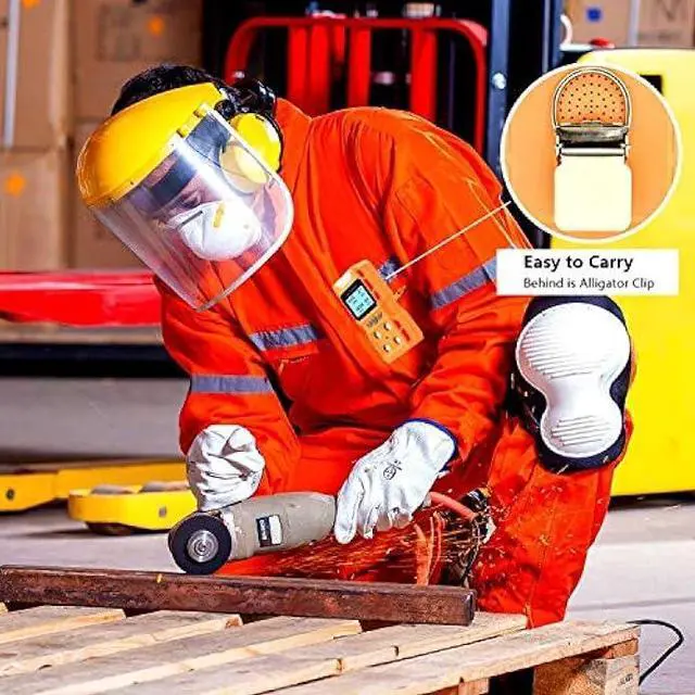 Alt view image 5 of 5 - Portable 4 Gas Detector, Sound Light Vibration Multi-Gas Monitor Meter, Rechargeable LCD Screen Backlight -Ready to Use