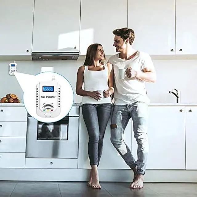 Alt view image 5 of 7 - Combination Natural Gas and Carbon Monoxide Detector Plug in 2-in-1 Co Detector and Combustible Gas Detector,Propane,LPG,Gas Leak Detector for Kitchen/Home.