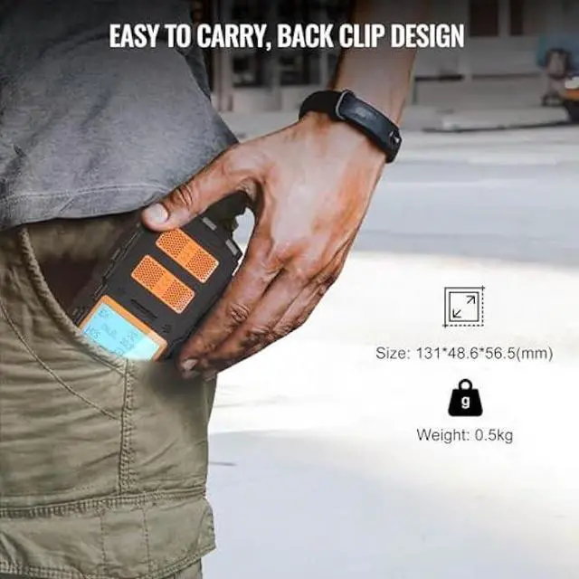 Alt view image 2 of 6 - 4 Gas Monitor Multi Gas Detector for H2S, CO, LEL and O2, with Vibration, Visual and Audible Alarms, 18h Long Battery Life, Gas Detector for Work, Home