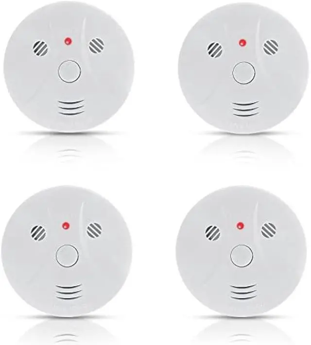 Alt view image 7 of 7 - 4 Pack Combination Smoke and Carbon Monoxide Detector Battery Operated, Travel Portable Photoelectric Fire&Co Alarm for Home, Kitchen