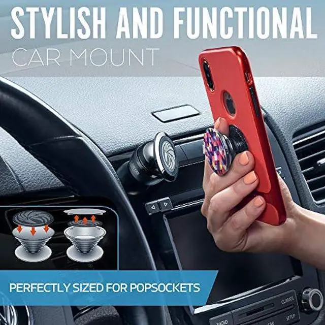 Alt view image 4 of 5 - Universal Car Phone Mount Magnetic - All-Metal Car Mount for Smartphone & GPS - Cell Phone Holder for Car Dashboard. +100 to Safeness & Comfort