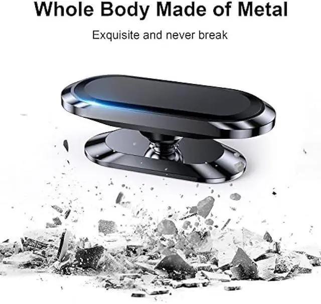 Alt view image 3 of 5 - 2-Pack Magnetic Phone Holder for Car DashStrong Magnet Magnetic Car Phone Holder Mount 4 Plate Phone Holders for Your Car Phone Mount for Car Dashboard Cell Phone Car Mount for iPhone Samsung