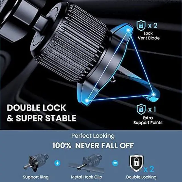 Alt view image 2 of 5 - Phone Mount for Car Holders Cell Phon Holder Hands Free Phone Stand for Car Vent Automobile Mount Fit iPhone Android Smartphoe Universal Camera Mount Stabilizers