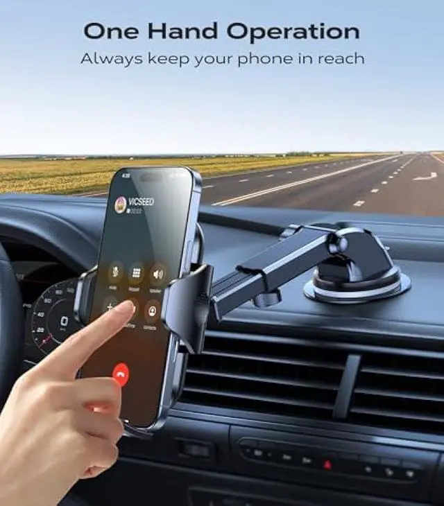 Alt view image 7 of 7 - VICSEED [True Strongest Suction] [Rally Racing-Grade Stability] Phone Holders for Your Car 2025 Upgraded Car Phone Holder Mount Truck Stand Cradle for iPhone Samsung All Phones, Dark Blue