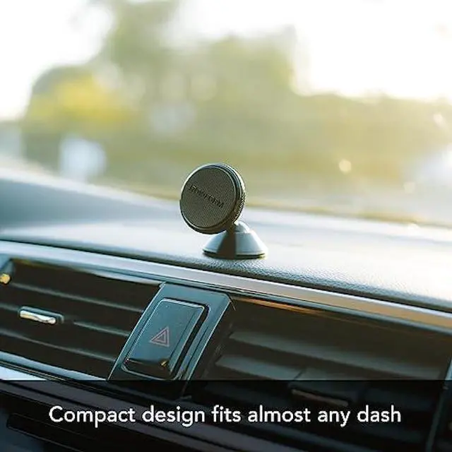 Alt view image 5 of 5 - ROKFORM - Adjustable Magnetic Car Mount, 360 Degree Swivel with 3M VHB Tape, Cell Phone Holder, Aluminum Dashboard Phone Mount Stand for Truck Car & Van (Black)