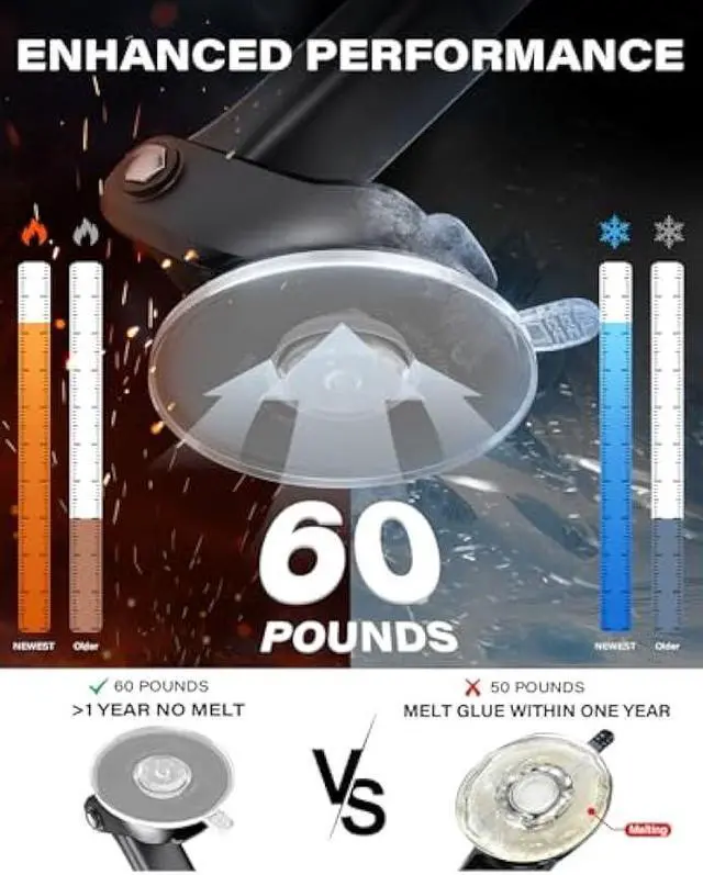 Alt view image 2 of 5 - APPS2Car for MagSafe Car Mount, Magnetic Phone Holder for Car Dashboard Windshield iPhone Mount Holder Compatible with iPhone 17 16 15 14 13 12 Pro Plus Max, 17 Strong Magnets, Charging Not Supported