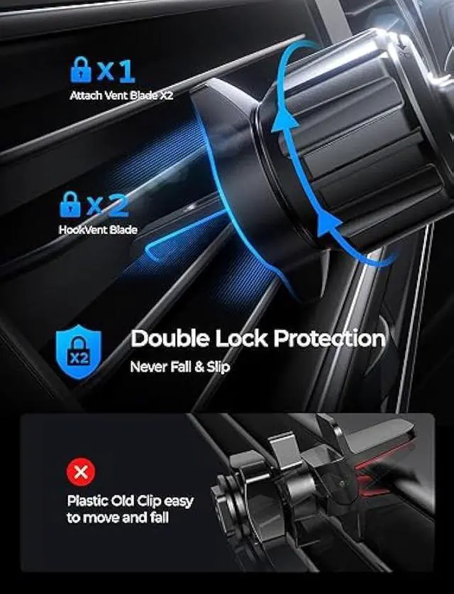 Alt view image 5 of 5 - LISEN for iPhone 17 Pro Max Air Magsafe Car Mount Charger, Fast Charging 15W Air Vent Magnetic Wireless Car Charger, Vent Phone Mount for Car Wireless Charger Fits iPhone 16 15 14 13 12, Black