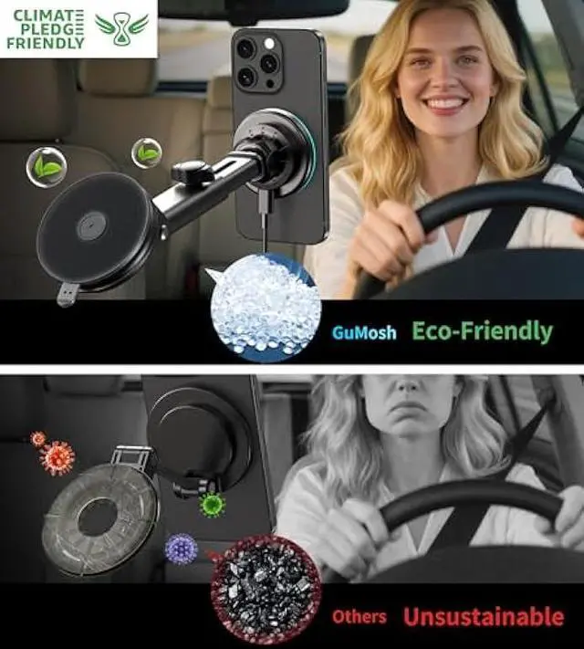 Alt view image 5 of 5 - for MagSafe Car Mount Charger Dash/Windshield/Vent Wireless Car Charger with [LED Light], Strong Magnetic Phone Holder for Car for iPhone 17 16 15 14 13 12 Series, Fit MagSafe Accessories