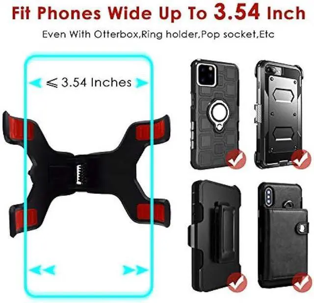 Alt view image 2 of 5 - ivoler Car Phone Mount Windshield, Long Arm Clamp Universal Windshield with Double Clip Strong Suction Cup Cell Phone Holder Compatible with iPhone 15 14 13 Pro Max XS 7 8 Plus, Galaxy S24 S23 Ultra