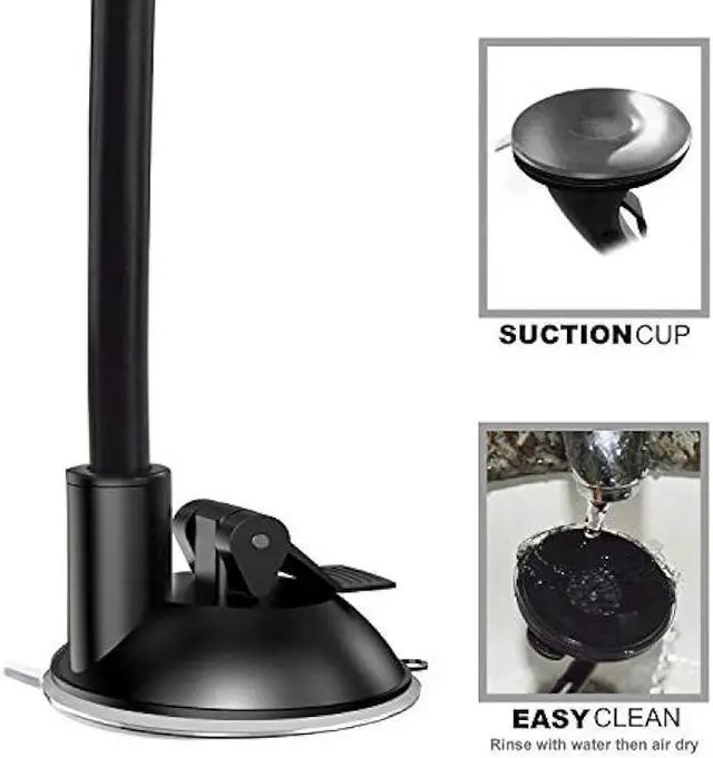 Alt view image 4 of 5 - ivoler Car Phone Mount Windshield, Long Arm Clamp Universal Windshield with Double Clip Strong Suction Cup Cell Phone Holder Compatible with iPhone 15 14 13 Pro Max XS 7 8 Plus, Galaxy S24 S23 Ultra