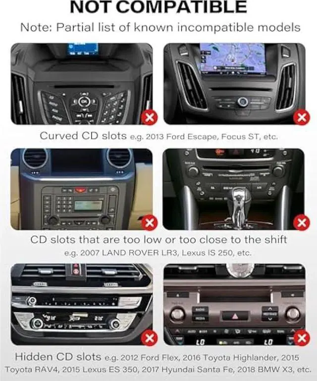 Alt view image 6 of 6 - APPS2Car for Magsafe CD Player Phone Mount [17 Strong Magnets] Magnetic CD Phone Holder for Car Hands-Free Car Mount Compatible with iPhone 17 16 15 14 13 12 Pro Max Mini Plus MagSafe Case All Phones