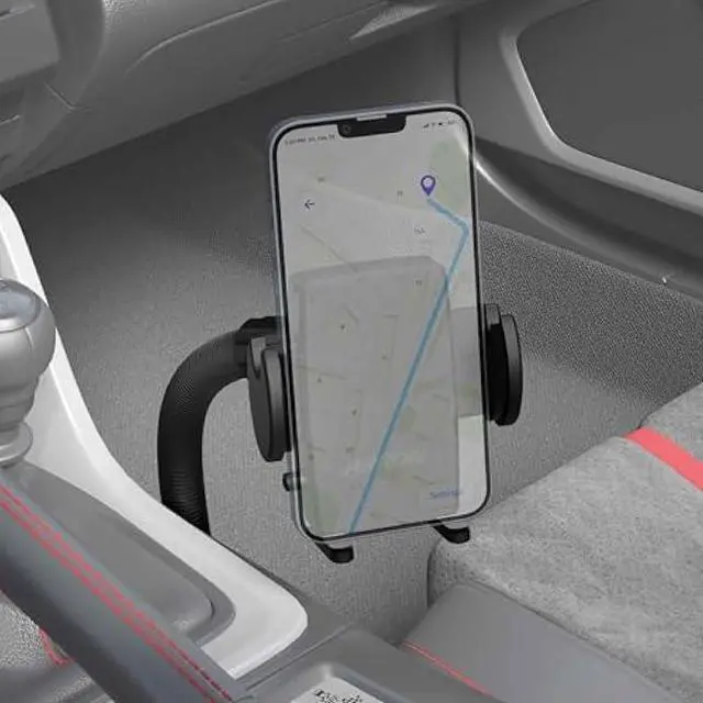 Alt view image 2 of 6 - Arkon Mount Car or Truck Seat Rail/Floor Phone Mount | Universal Compatible | Flexible Gooseneck | Easy Installation | Truck Phone Mount | Phone Holder Fits iPhone, Galaxy, Note and more
