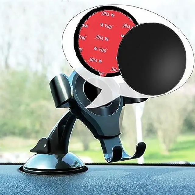 Alt view image 5 of 7 - 4 Pack 95mm Black Adhesive Dashboard Pad Mounting Disk, Mounting Disk for Suction Cup, Dash Mount Pad, 3.74 Inch Universal Suction Cup Adhesive Disc for GPS, Smartphones, Car Cameras