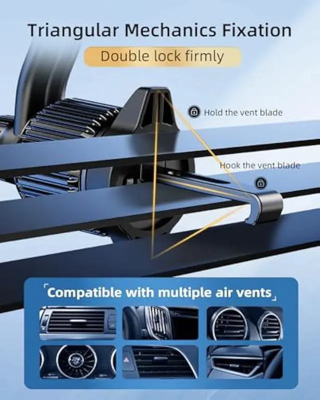 Alt view image 4 of 5 - Long Arm Car Phone Mount for Samsung Galaxy Z Fold 7 6 5 4 3 Accessories Tablet Holder for Air Vent Handsfree, 360° Rotatable Fit for iPad mini 6 Pro iPad Air Pixel and More 4-12.9 Device