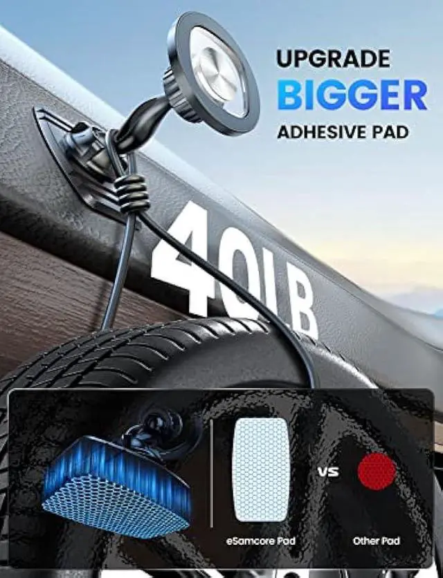 Alt view image 5 of 5 - eSamcore Magnetic Phone Holder for Car, iPhone MagSafe Car Mount Strong Phone Magnet for Car Dashboard Cell Phone Holders for Your Car Fits Mag Safe iPhone 16/15/ 14/13 Pro Max Mini