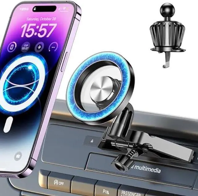 Main image of Kaistyle for Magsafe CD Phone Holder for Car20 Strong MagnetsMagnetic CD Player Phone Mount for Car Phone Holder CD Slot Mount,CD Slot for iPhone 16 15 14 13 12 Pro Max Plus MagSafe Case All Phones