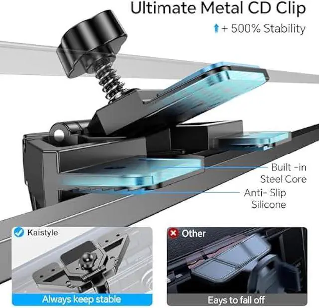 Alt view image 2 of 6 - Kaistyle for Magsafe CD Phone Holder for Car20 Strong MagnetsMagnetic CD Player Phone Mount for Car Phone Holder CD Slot Mount,CD Slot for iPhone 16 15 14 13 12 Pro Max Plus MagSafe Case All Phones