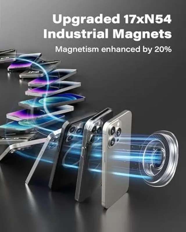 Alt view image 5 of 5 - OQTIQ Phone Cup Holder for Car Mount Compatible with MagSafe, Quick Extension Long Arm and 360° Rotation, Fits 3-4 Cup Holders - Stable & Secure for iPhone 12-17 Series, Not Charger