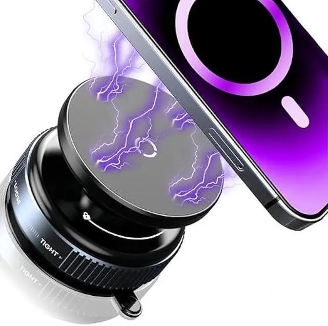 Main image of Upgraded Vacuum Magnetic Suction Phone Mount, Magnetic Car Phone Holder, for iPhone 16 MagSafe Car Mount, ideal for Car/Gym/Mirror/Shower/Smooth Surface, Car Accessories Fit for iPhone 16 Pro Max 15