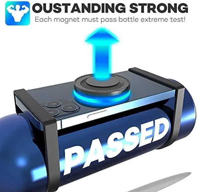 Alt view image 2 of 7 - Sticky Magnetic Phone Mount Compatible with Magsafe 16 15 14 13 12 Pro Max Mini Car Mount and Wall Mount Soft Silicone Front