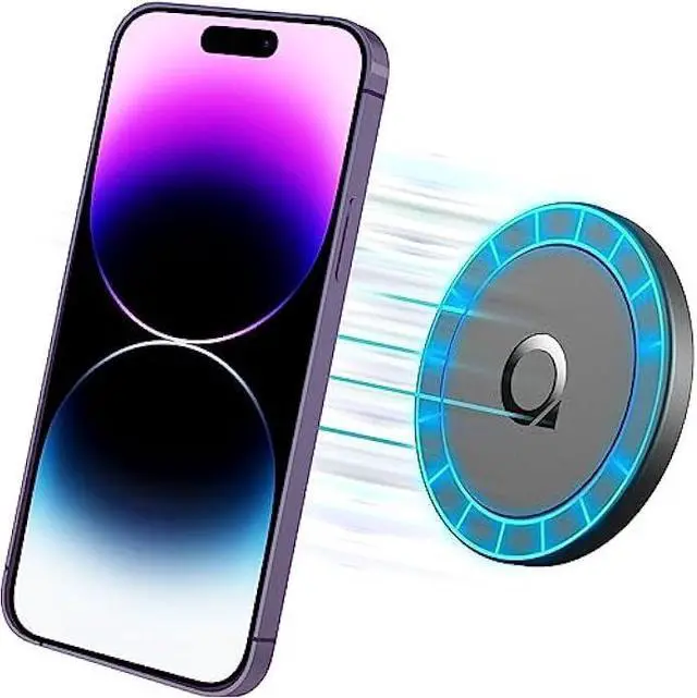 Main image of Sticky Magnetic Phone Mount Compatible with Magsafe 16 15 14 13 12 Pro Max Mini Car Mount and Wall Mount Soft Silicone Front