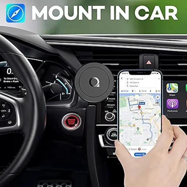 Alt view image 3 of 7 - Sticky Magnetic Phone Mount Compatible with Magsafe 16 15 14 13 12 Pro Max Mini Car Mount and Wall Mount Soft Silicone Front