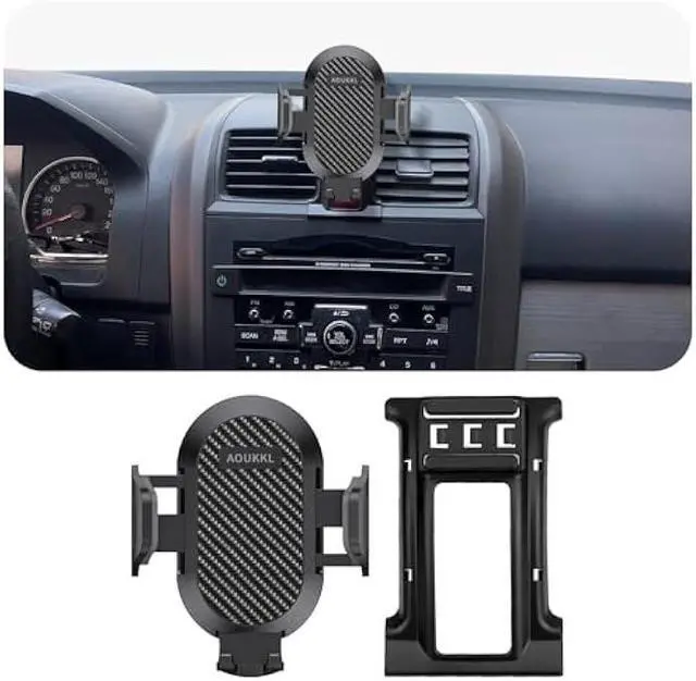 Main image of Car Phone Holder Fits for Honda CR-V CRV 2007-2011 Accessories,Thick Cases Friendly,Cell Phone Mount for 4.7-7 in Phones,360 Degree Rotation,Easy to Install
