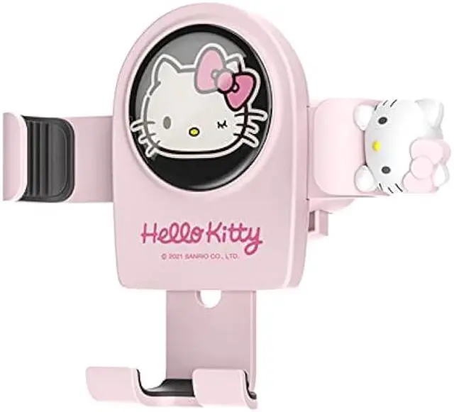 Main image of Cute Phone Mount for Car, Pink Cat Air Vent Clip Car Phone Holder Mount Fit for All Cell Phone, Pretty Car Accessories for Women and Girls
