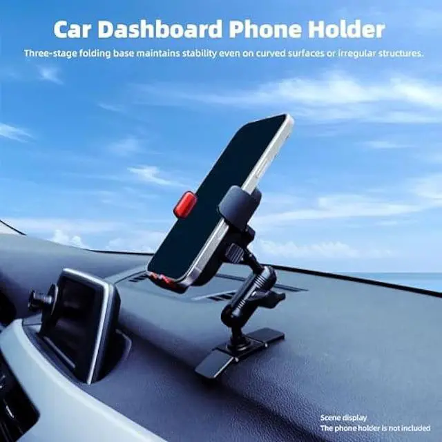 Alt view image 2 of 7 - Adhesive 17mm Ball Mount with Extension Adapter for Car Phone Holder, Suction Cup Base for Mounting on Car Dashboards, 17mm Ball Head Stand Base Compatible with Garmin Nuvi GPS Navigator