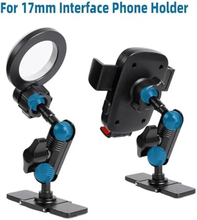 Alt view image 4 of 7 - Adhesive 17mm Ball Mount with Extension Adapter for Car Phone Holder, Suction Cup Base for Mounting on Car Dashboards, 17mm Ball Head Stand Base Compatible with Garmin Nuvi GPS Navigator